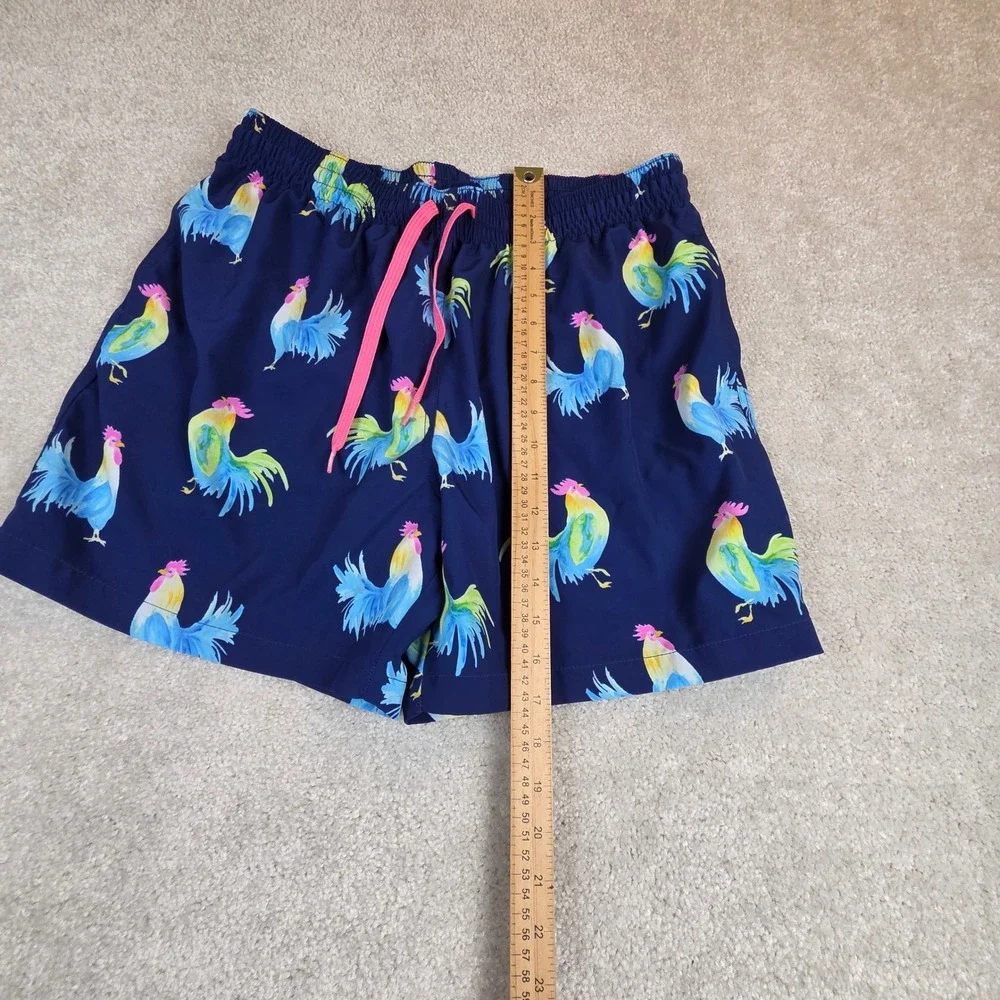 Chubbies Swim Trunks‎ Mens XL Blue Rooster Fowl Play 5.5